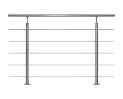 Garde-corps Harmony - Inox - L 1,50 m - Pose à plat - SOGEM