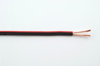 Câble enceinte hifi 2 x 0,75 mm² au mètre noir/rouge - NEXANS