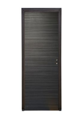 Bloc-porte postformé fin de chantier décor mélaminé EBENE H.204 x l.73 cm poussant gauche SMIS