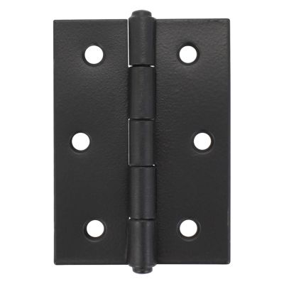 Charnière rectangulaire acier époxy noir 40 x 70 mm CIME