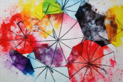 Tapis Boston parapluies - 40x60cm - ID HOME