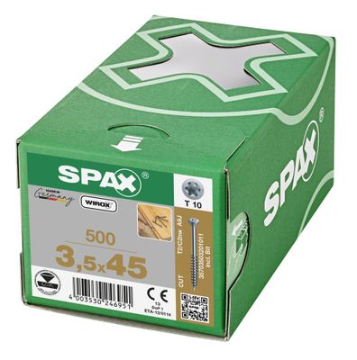 Vis parquet 3,5 x 45 mm par 500 SPAX