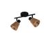 Réglette 2 spots E14 Natrel corde naturelle 2x10W - REALITY