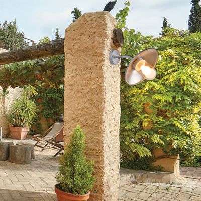 Applique extérieur E27 Calvi acier IP54 100W - COREP