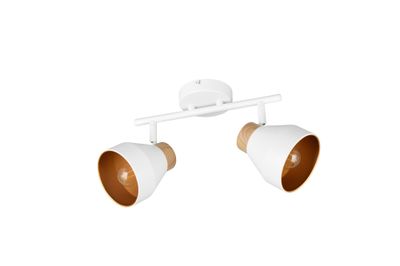 Réglette 2 spots E14 Valentin blanc 2x10W - REALITY