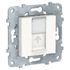 Prise RJ45 grade 2 catégorie 6 blindé blanc - Unica SCHNEIDER ELECTRIC