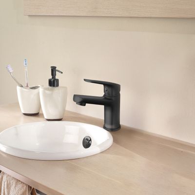 Robinet de salle de bain noir Rapidfix Sokar - EDOUARD ROUSSEAU
