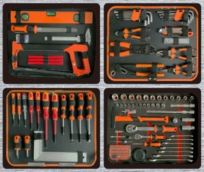 Valise à outils de 165 pièces