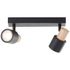 Réglette 2 spots GU10 2x10W noir - Pini BRILLIANT