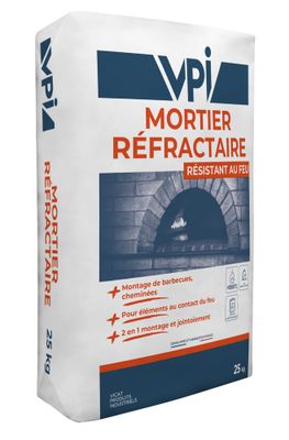 Mortier réfractaire 25 kg VPI
