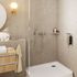 Douchette 2 jets 100 mm avec support mural et flexible chromés Vernis Blend Vario HANSGROHE