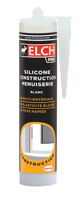 Mastic Silicone Menuiserie Blanc 300 ml ELCH PRO