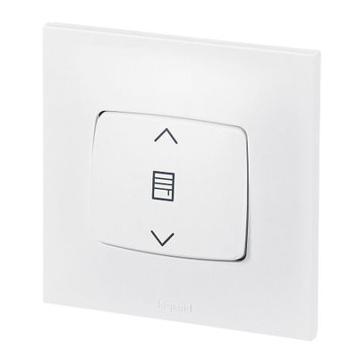 Interrupteur volet roulant encastrable complet Blanc - Neptune LEGRAND
