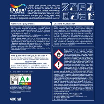 Bombe de peinture Color Touch effet martelé gris 400 mL - DULUX VALENTINE
