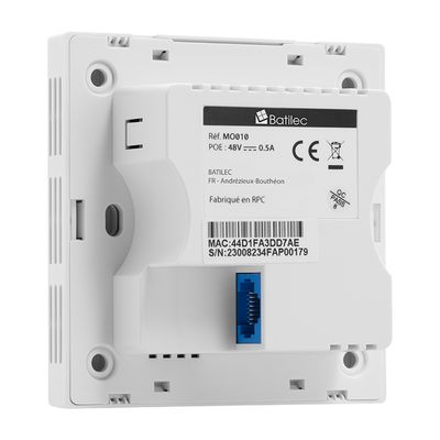 Borne ou répéteur WiFi encastrable avec prise RJ45 gigabit - Start WiFi BATLIEC