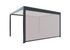 Store façade zippé pour pergola SOFIA gris 4,13 m - ORIAL