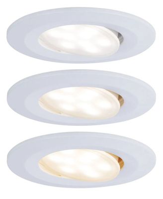 Spot LED encastrable salle de bain IP65 et BBC orientable whiteswitch Blanc - Calla PAULMANN