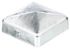 Capuchon poteau bois carré métal galvanisé - 90 x 90 mm - ALBERTS