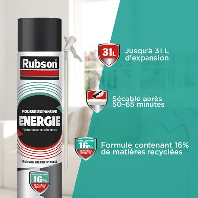 Mousse Expansive Energie Aérosol 750ml RUBSON