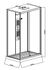 Cabine de douche Bamboo 120 x 80 x 215 cm