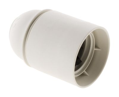 Douille électrique E27 plastique blanc - ZENITECH