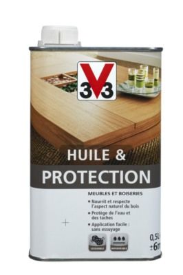 Huile & protection pour meubles et boiseries incolore 0,5 L - V33