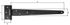 Penture anglaise 350 mm noir ALBERTS