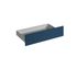 Façade tiroir pour meuble de cuisine Lotus bleu indigo mat 13,8 x 80 cm OFITRES