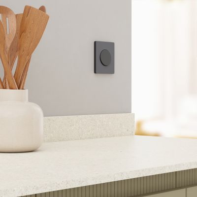 Plaque de finition 1 poste Odace 2025 Architecte noir onyx - SCHNEIDER ELECTRIC