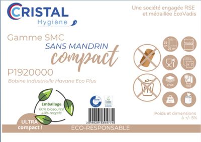Bobine compacte Eco Plus 22 x 25 cm 1,4 kg par 2