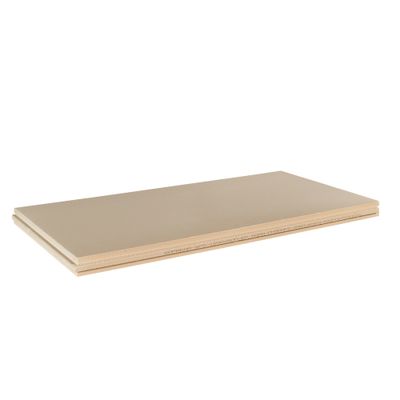 Panneau de polystyrène extrudé rainuré bouveté - Épaisseur 80 mm - l. 0,60 x L.1,25 m SOPREMA