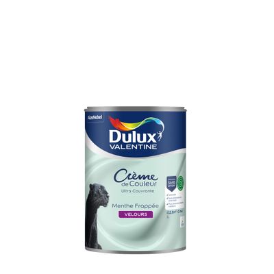 Peinture crème de couleur Menthe Frappée velours 1L - DULUX VALENTINE