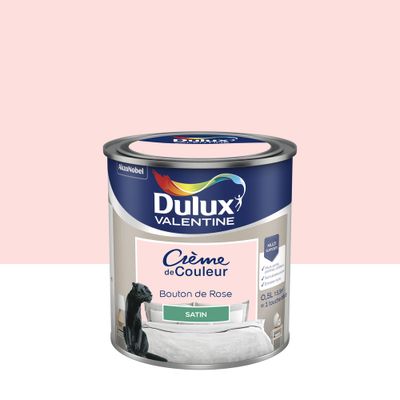 Peinture Crème de Couleur Bouton de Rose satin 0,5 L - DULUX VALENTINE