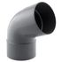 Coude PVC évacuation 67° femelle/femelle Ø100 - FITT