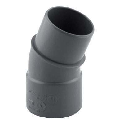 Coude PVC évacuation 20° mâle/femelle Ø40 - FITT