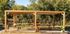Pergola autoportante en bois traité thermachauffé avec ventelles mobiles sur toit L 6,14 x l 3,41 x h 2,17 m, Livraison à domicile incluse - HABRITA