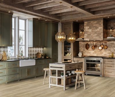 Sol vinyle effet bois taupe COLUMBIA ép 4,5 mm 21,2 x 123,9 cm compatible pièce humide paquet de 2,10 m² GERFLOR