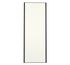 Porte de placard Blanc Nacré Structuré Profil noir H 248,5 x L 62,2 cm YNGENIO
