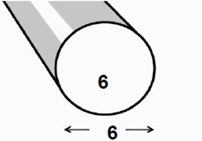 ROND ALU ANODISE INCOLORE 6MM 1M CQFD