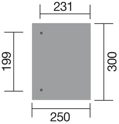 Pergola adossée -  671 Imprégné - 304 x 120 cm Livraison gratuite domicile - WEKA