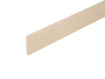Plinthe bois pin massif bord arrondi - Ép.9 x l.68 mm - L.2.00 m - AJ TIMBER