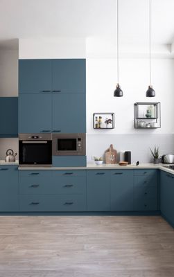 Peinture de rénovation pour cuisine bleu orage finition mate 0,75L - V33