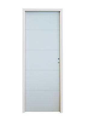 Bloc-porte fin de chantier postformé QUADRIZ H.204 x l.83 cm prépeint poussant gauche - SMIS