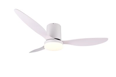 Ventilateur de plafond avec lumière LED + télécommande Blanc Ø132cm - Göteborg REALITY