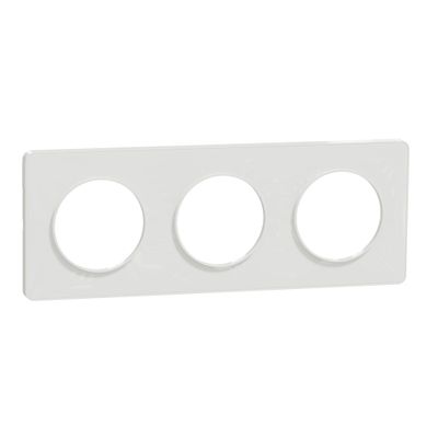 Plaque de finition 3 postes blanc - Odace 2011 Touch SCHNEIDER ELECTRIC