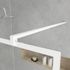 Paroi de douche à l'italienne 120x195 cm profilé blanc verre transparent 5 mm Bricks - AURLANE