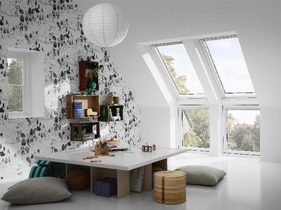 Fenêtre de toit à rotation Whitefinish l.55 x H.98 cm Tout Confort GGL CK04 2057 VELUX