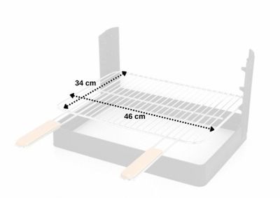 Grilloir en fonte encastrable L 48.5 x 34 cm - SOMAGIC