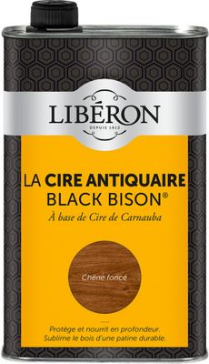 Cire antiquaire liquide "Black Bison" chêne foncé 1 L - LIBERON