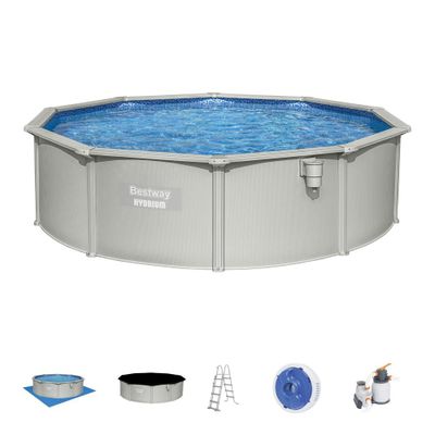 Piscine hors sol ronde tubulaire Ø 460 cm hauteur 120 cm - BESTWAY